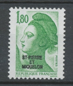 SPM  N°462 T-P de France de 1982 à 1985 1f 80 vert (2375) ZC462