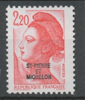 SPM  N°464 T-P France de 1982 à 1985 2f 20  rouge (2376a) ZC464