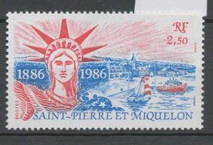 SPM  N°471 Centenaire de la statue Liberté, New York 2f50 ZC471