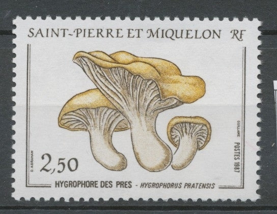 SPM  N°475 Flore Champignon Hygrophore des prés 2f50 brun, jaune-brun, brun-jaune ZC475
