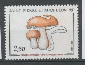 SPM  N°486 Flore Champignon La russule orangée 2f50 noir, orange ZC486