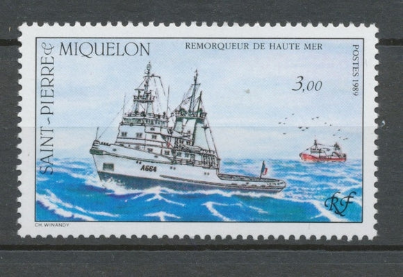 SPM  N°510 Flotte de Saint-Pierre-et-Miquelon 3f Remorqueur de haute mer ZC510