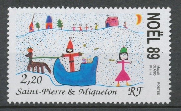 SPM  N°512 Noël Dessin d'enfant 2f20 