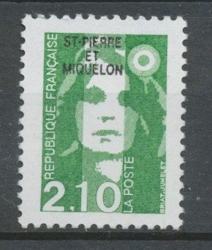 SPM  N°517 Marianne du Bicentenaire. 2f.10  vert (2622) ZC517