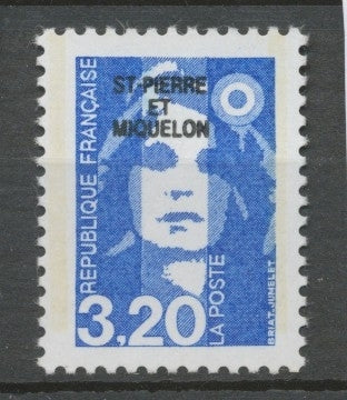 SPM  N°519 Marianne du Bicentenaire. 3f.20  bleu (2623) ZC519