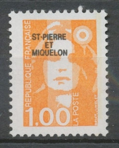 SPM  N°523 Marianne du Bicentenaire. 1f. Orange (2620) ZC523