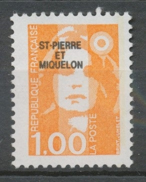 SPM  N°523 Marianne du Bicentenaire. 1f. Orange (2620) ZC523