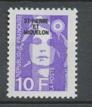 SPM  N°526 Marianne du Bicentenaire. 10f. violet  (2626) ZC526