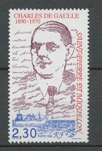 SPM  N°532 Centenaire de la naissance du Général Charles de Gaulle 2f30 ZC532