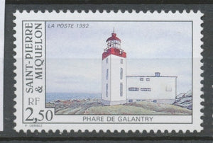 SPM  N°566 Les phares. 2f.50  Phare de Galantry ZC566