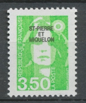 SPM  N°588 Marianne du Bicentenaire 3f50 vert-jaune (2821) ZC588