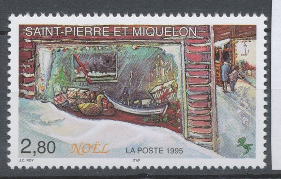 SPM  N°623 Noël. 2f.80 Vitrine de Noël à St-Pierre ZC623