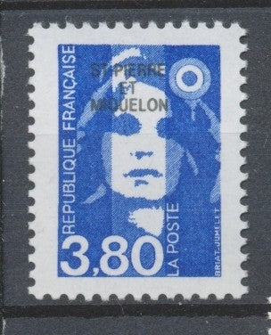 SPM  N°627 Marianne du Bicentenaire. 3f.80 bleu (3006) ZC627