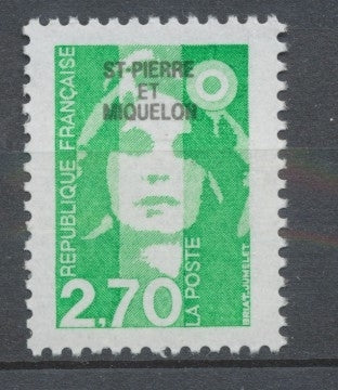 SPM  N°630 T.P de France. 2f.70 vert (3005) ZC630