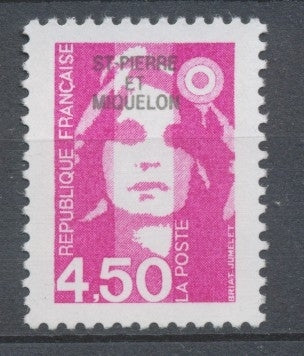 SPM  N°631 T.P de France. 4f.50 rose (3007) ZC631
