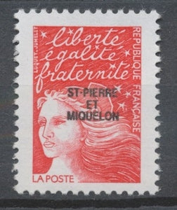 SPM  N°651 Marianne du 14 juillet Sans valeur  rouge (3091) ZC651