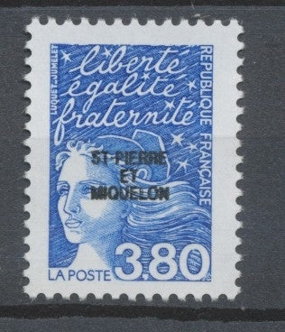 SPM  N°652 Marianne du 14 juillet. 3f.80 bleu (3093) ZC652