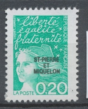 SPM  N°657 T.-P de France. 20c. émeraude (3087) ZC657