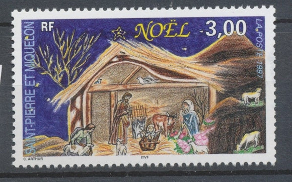 Saint-pierre et miquelon N°662 Noël. 3f. La crèche ZC662