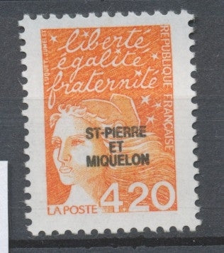 SPM  N°665 T.-P de France. 4f.20  orange foncé (3094) ZC665