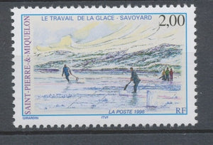 SPM  N°673 Le travail de la glace 2f Découpe, transport des blocs ZC673
