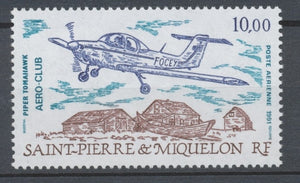 SPM  N°70 Aéro-Club de Saint-Pierre "Piper Tomahawk" en vol 10f ZC70