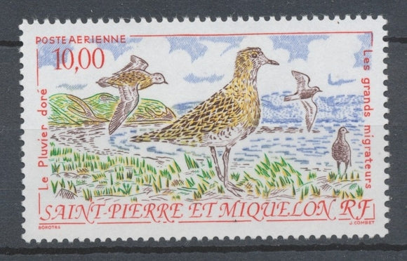 SPM  N°73 Oiseaux Les grands migrateurs 10f Le pluvier doré ZC73