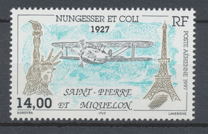 SPM  N°77 14f. Turquoise, brun et noir ZC77