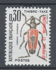SPM  N°84 Timbres-taxe   30c. Noir, brun et rouge ZC84