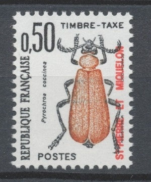 SPM  N°86 Timbres-taxe   50c. Noir  et rouge-brique ZC86