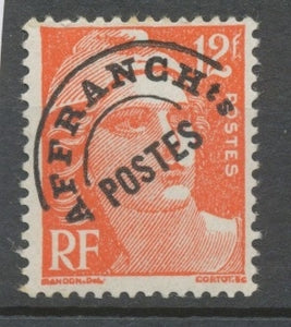 Préoblitérés N°103A 12 f. rouge-orange ZP103A