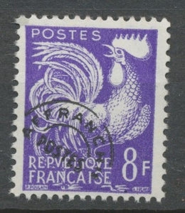Préoblitérés N°109 Typographie - 8 f. violet ZP109
