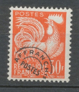 Préoblitérés N°115 Typographie - 30 f. orange ZP115