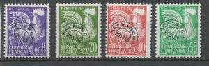 Préoblitérés N°119-122 Série Type Coq gaulois 1960 ZP119A