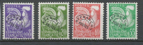 Préoblitérés N°119-122 Série Type Coq gaulois 1960 ZP119A