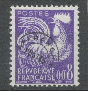 Préoblitérés N°119 Type Coq gaulois. 8c. Violet ZP119