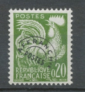 Préoblitérés N°120 Type Coq gaulois. 20c. Vert ZP120