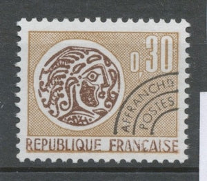 Préos N°131 Monnaie gauloise 30c Bistre foncé,bistre clair ZP131