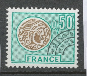 Préos N°138 Monnaie gauloise.  50c. Émeraude et brun ZP138