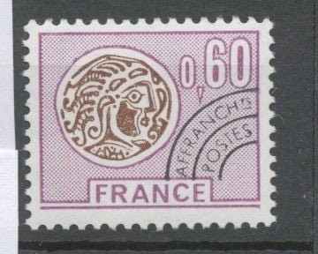 Préos N°140 Monnaie gauloise.  60c. Brun-lilas et brun ZP140