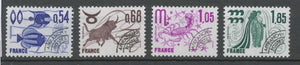 Préoblitérés N°146-149 Série Signes du zodiaque 1977 ZP146A