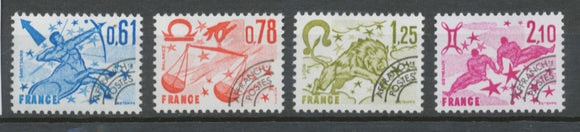 Préoblitérés N°154-157 Série Signes du zodiaque 1978 ZP154A