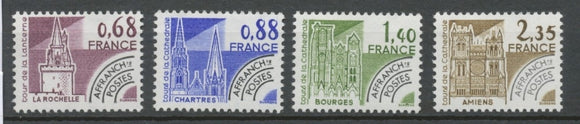 Préoblitérés N°162-165 Série Monuments historiques 1979 ZP162A