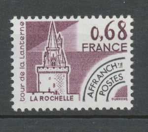 Préoblitérés N°162 Monuments historiques. 68 c. lilas-brun ZP162