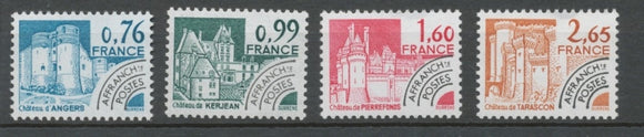 Préoblitérés N°166-169 Série Monuments historiques 1980 ZP166A