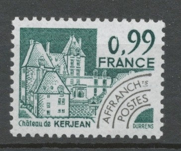 Préoblitérés N°167 Monuments historiques. 99 c. vert-gris ZP167