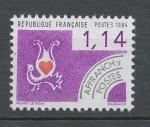 Préos N°182 Cartes à jouer. 1 f. 14 noir, violet et rouge ZP182