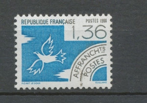 Préos N°198 Les quatre éléments. 1 f. 36 noir et turquoise ZP198