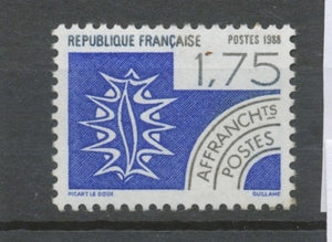 Préos N°199 Les quatre éléments. 1 f. 75 noir et bleu ZP199