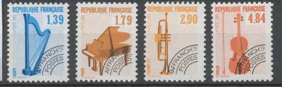 Préos N°202-205 Série Les instruments de musique(I) 1989 ZP202A
